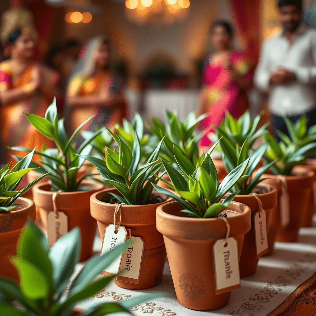 Plants Potted in Terracotta Pots