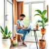 STYLING CERAMIC PLANTERS IN SMALL SPACES